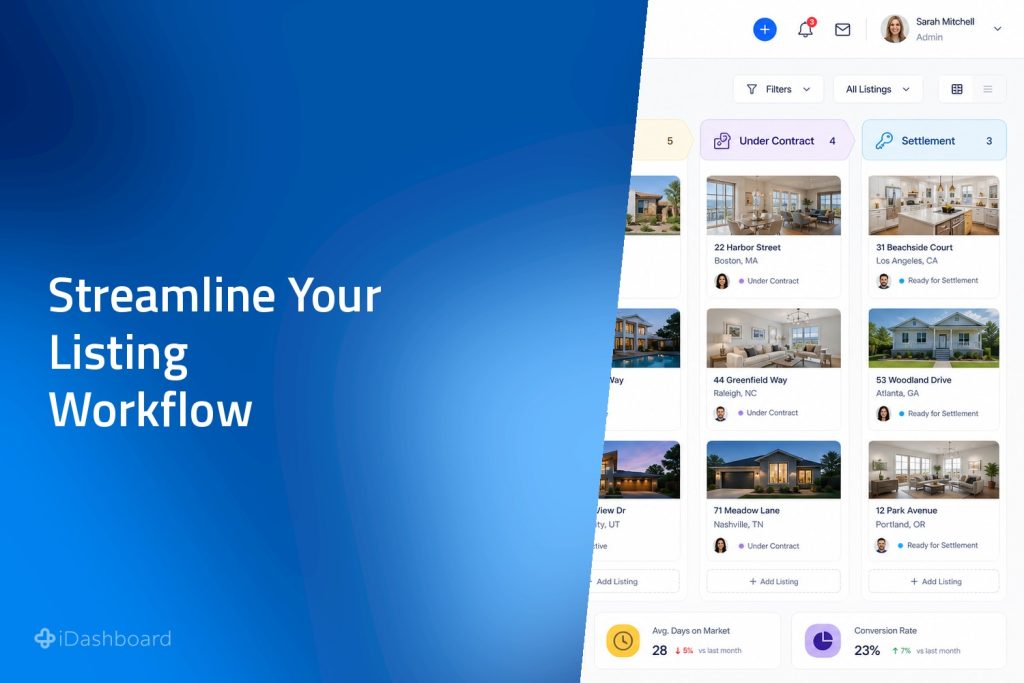 How to Streamline Your Listing Workflow in iDashboard: From Appraisal to Settlement